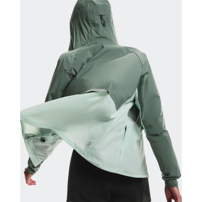 Jachetă alergare On Core Jacket W - verde Olive | Creek | all-weather