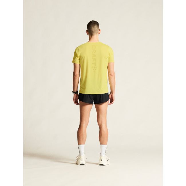 Tricou alergare Craft Race Day SS Tee 2 - galben | ultraușor performanță