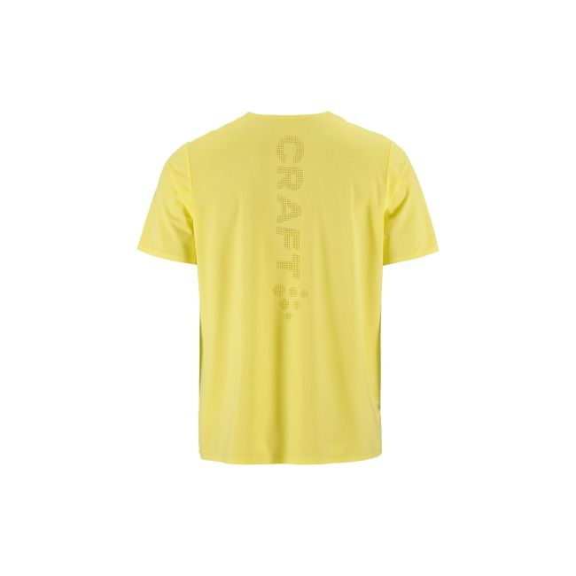 Tricou alergare Craft Race Day SS Tee 2 - galben | ultraușor performanță
