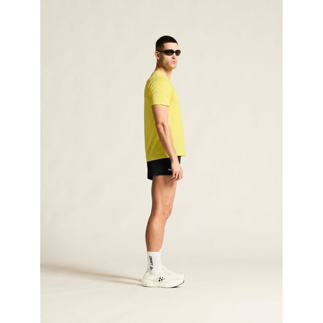 Tricou alergare Craft Race Day SS Tee 2 - galben | ultraușor performanță