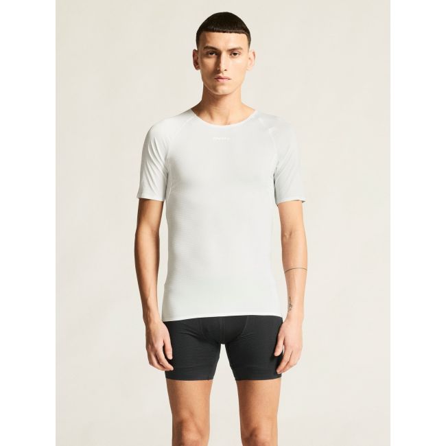 Tricou Craft Pro Dry Nanoweight SS - alb | strat de bază ultraușor