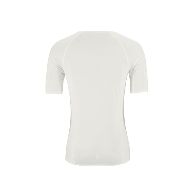 Tricou Craft Pro Dry Nanoweight SS - alb | strat de bază ultraușor