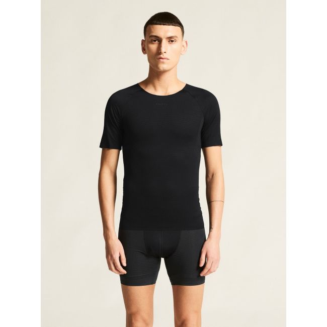 Tricou Craft Pro Dry Nanoweight SS - negru | strat de bază ultraușor
