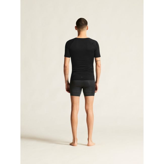 Tricou Craft Pro Dry Nanoweight SS - negru | strat de bază ultraușor