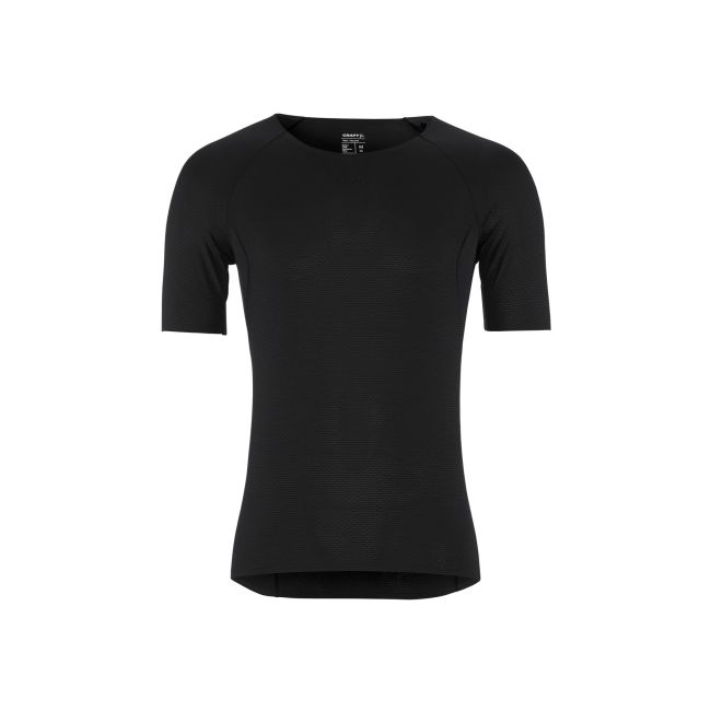 Tricou Craft Pro Dry Nanoweight SS - negru | strat de bază ultraușor