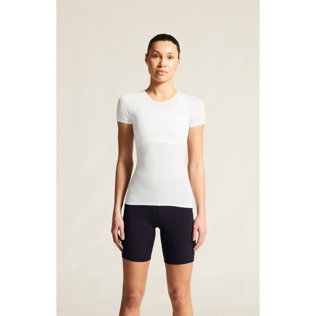 Tricou femei Craft Pro Dry Nanoweight SS - alb | strat de bază ultraușor