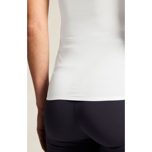Tricou femei Craft Pro Dry Nanoweight SS - alb | strat de bază ultraușor