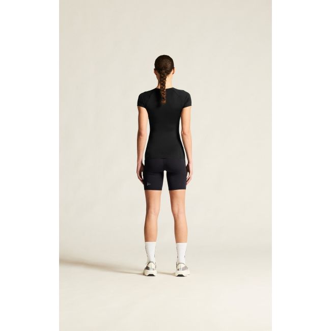 Tricou femei Craft Pro Dry Nanoweight SS - negru | strat de bază ultraușor