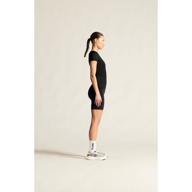 Tricou femei Craft Pro Dry Nanoweight SS - negru | strat de bază ultraușor