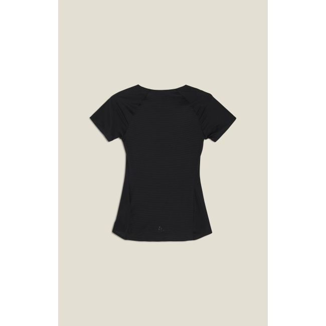 Tricou femei Craft Pro Dry Nanoweight SS - negru | strat de bază ultraușor