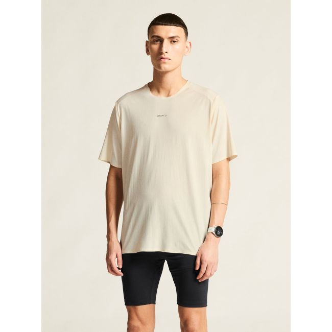 Tricou alergare Craft Hypervent Tee - alb | ventilație maximă