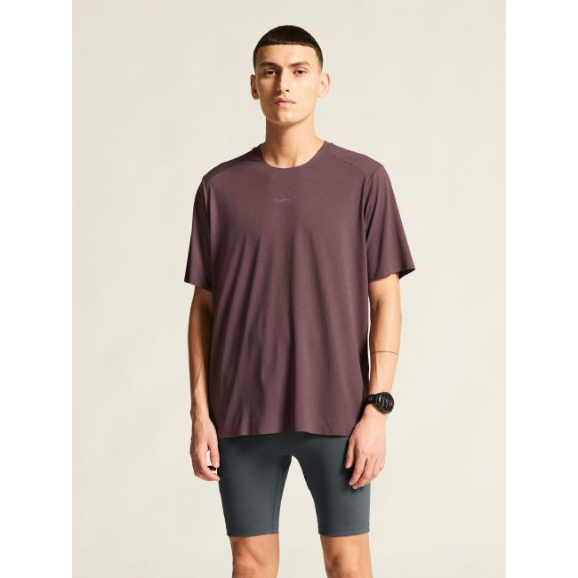Tricou alergare Craft Hypervent Tee - mov | ventilație maximă