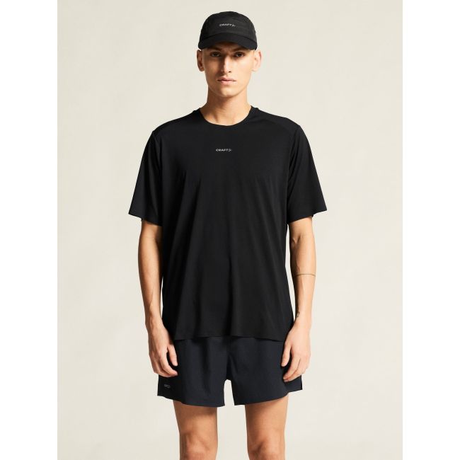 Tricou alergare Craft Hypervent Tee - negru | ventilație maximă