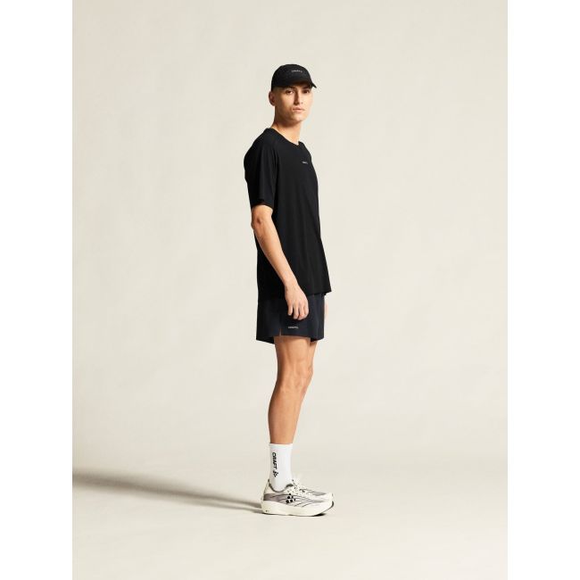 Tricou alergare Craft Hypervent Tee - negru | ventilație maximă