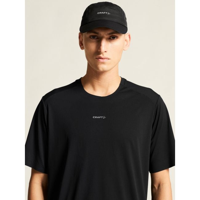 Tricou alergare Craft Hypervent Tee - negru | ventilație maximă