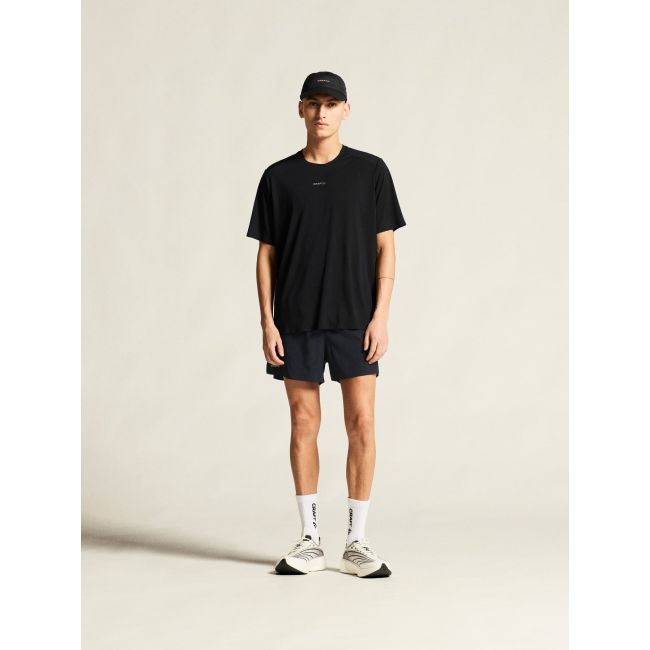 Tricou alergare Craft Hypervent Tee - negru | ventilație maximă