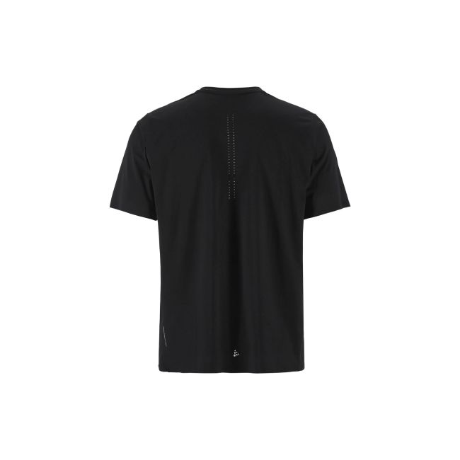 Tricou alergare Craft Hypervent Tee - negru | ventilație maximă