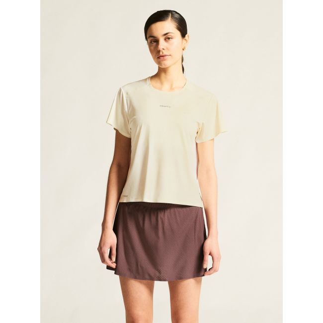 Tricou alergare Craft Hypervent Tee - alb | ventilație perforată