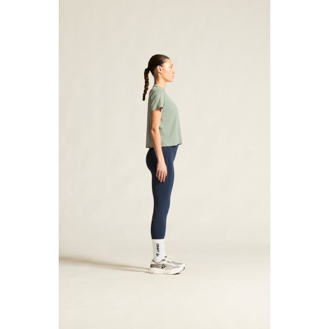 Tricou alergare Craft Hypervent Tee - gri | ventilație perforată