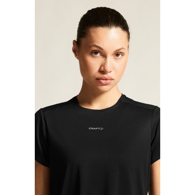 Tricou alergare Craft Hypervent Tee - negru | ventilație perforată