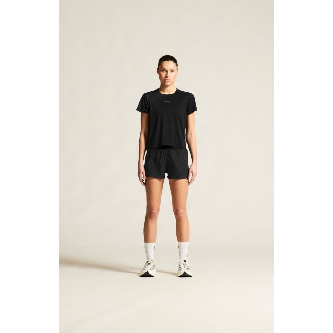 Tricou alergare Craft Hypervent Tee - negru | ventilație perforată
