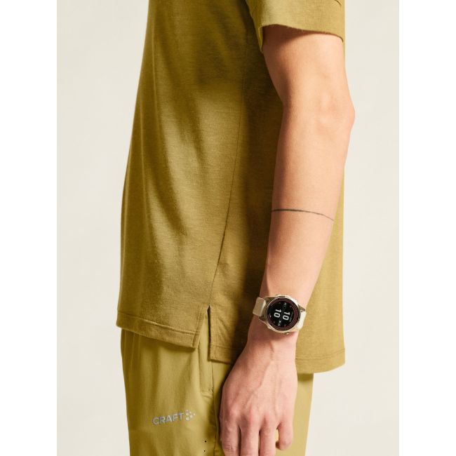 Tricou trail Craft ADV Trail Wool SS Tee - verde | lână reciclată