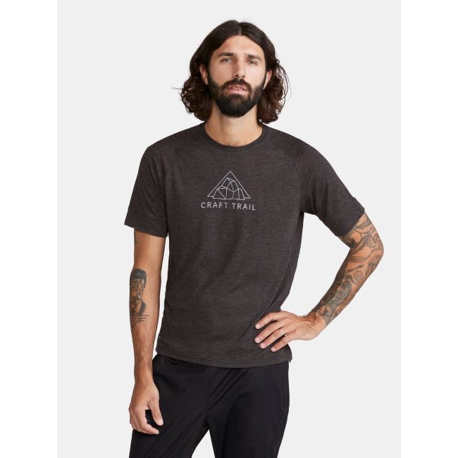 Tricou trail Craft ADV Trail Wool SS Tee - negru | lână reciclată