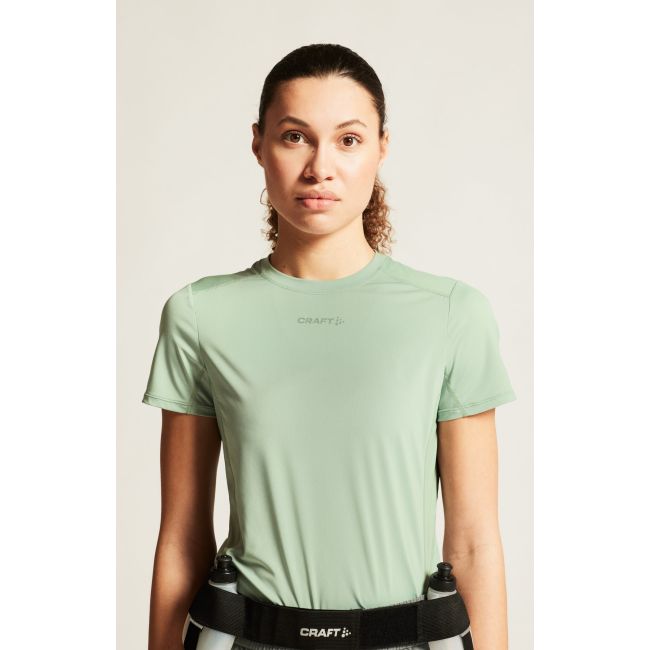 Tricou alergare Craft ADV Essence SS Tee 2 - verde | poliester reciclat