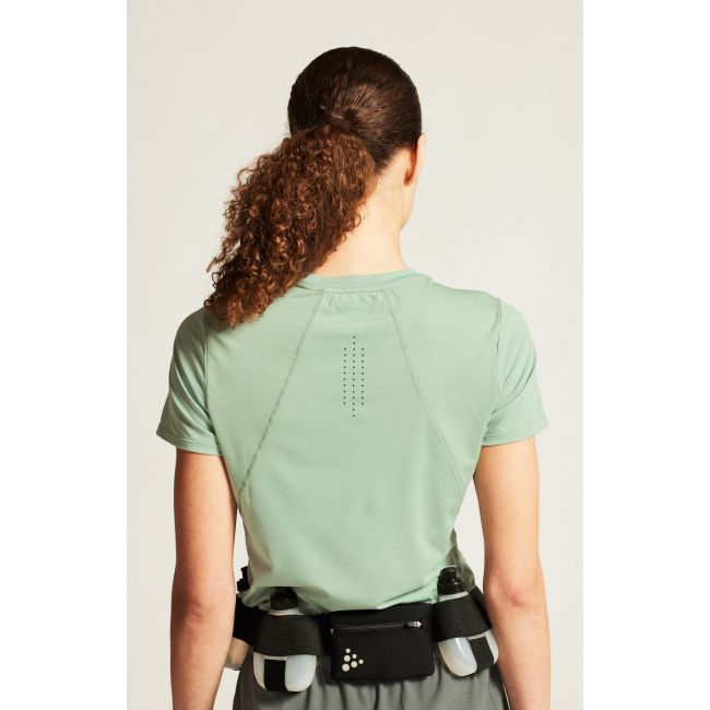 Tricou alergare Craft ADV Essence SS Tee 2 - verde | poliester reciclat