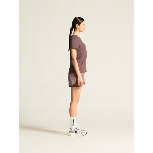 Tricou alergare Craft ADV Essence SS Tee 2 - mov | poliester reciclat