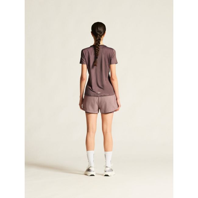 Tricou alergare Craft ADV Essence SS Tee 2 - mov | poliester reciclat