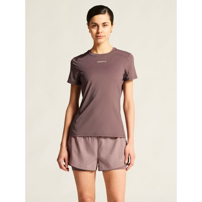 Tricou alergare Craft ADV Essence SS Tee 2 - mov | poliester reciclat