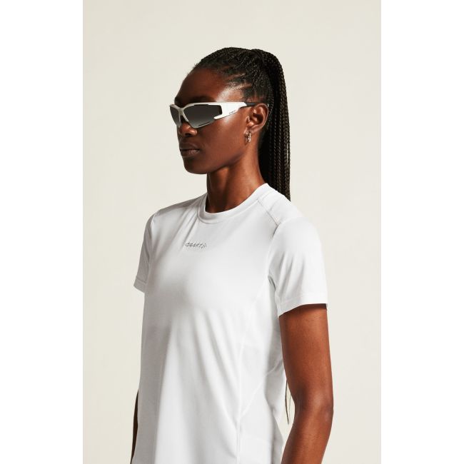 Tricou alergare Craft ADV Essence SS Tee 2 - alb | poliester reciclat