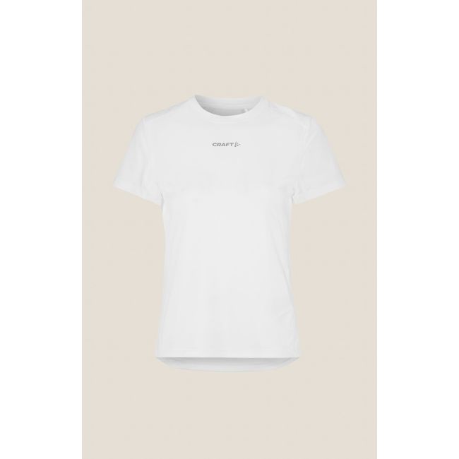 Tricou alergare Craft ADV Essence SS Tee 2 - alb | poliester reciclat