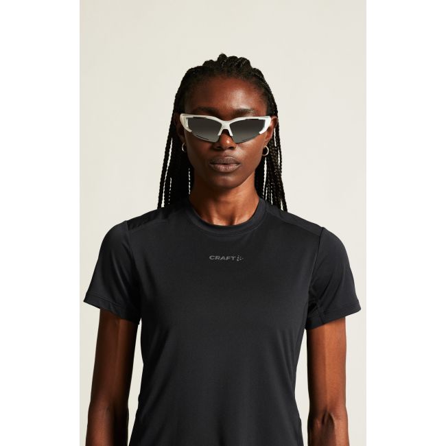 Tricou alergare Craft ADV Essence SS Tee 2 - negru | poliester reciclat