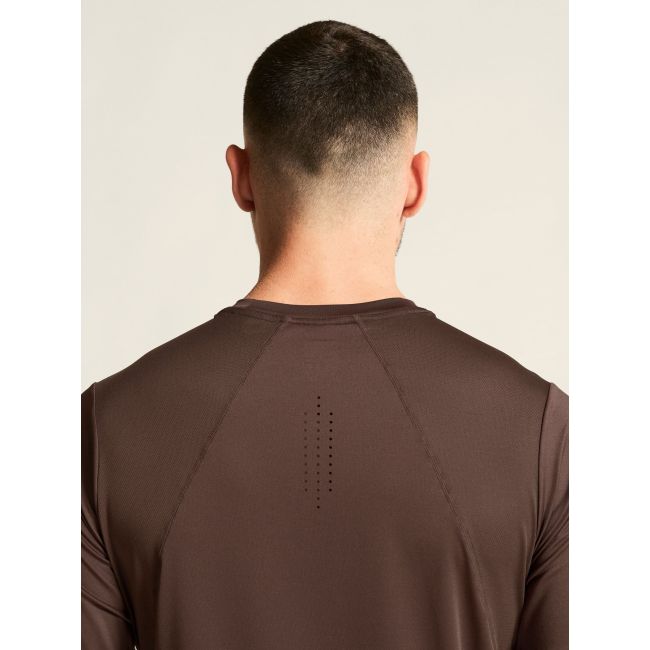 Tricou alergare Craft ADV Essence SS Tee 2 - maro | poliester reciclat