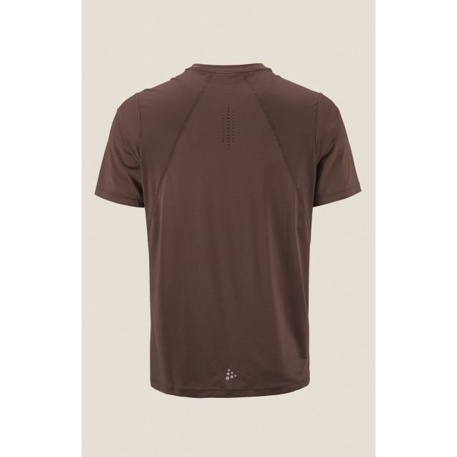 Tricou alergare Craft ADV Essence SS Tee 2 - maro | poliester reciclat