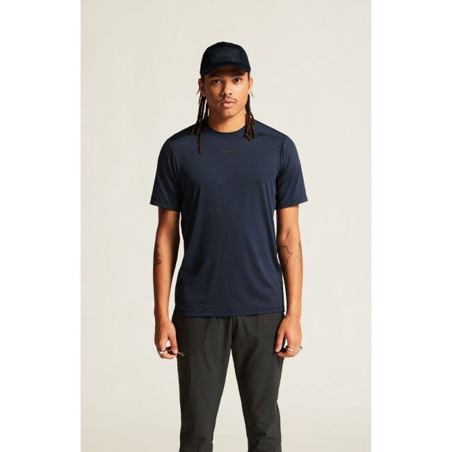 Tricou alergare Craft ADV Essence SS Tee 2 - albastru | poliester reciclat