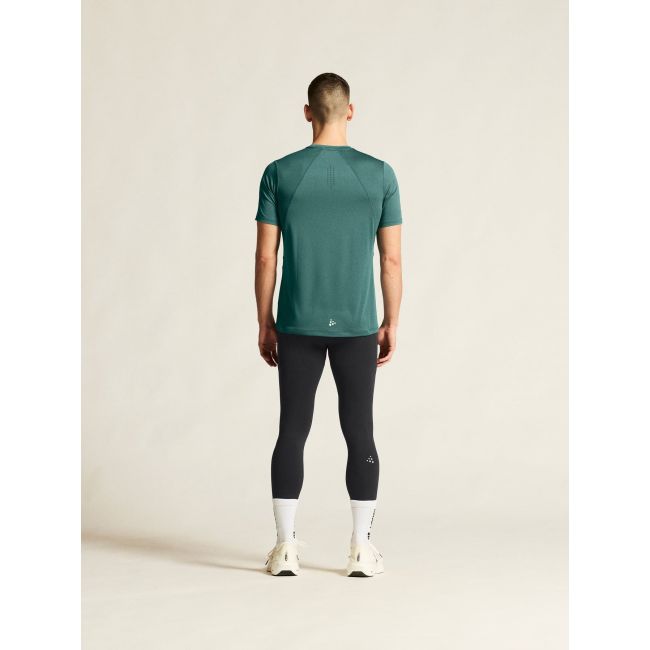 Tricou alergare Craft ADV Essence SS Tee 2 - verde | poliester reciclat