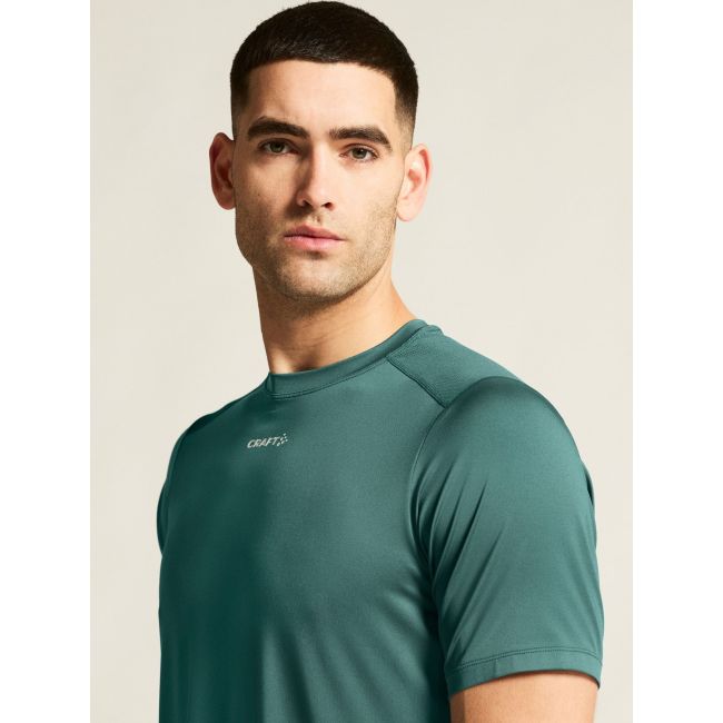 Tricou alergare Craft ADV Essence SS Tee 2 - verde | poliester reciclat