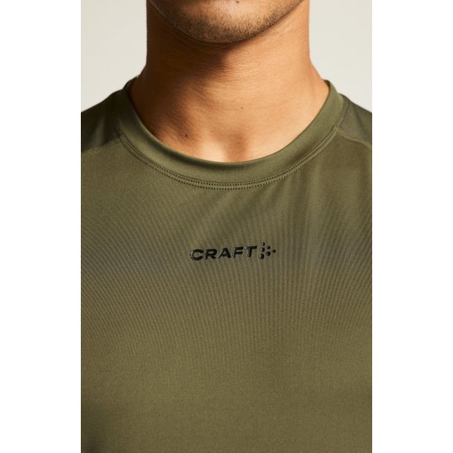 Tricou alergare Craft ADV Essence SS Tee 2 - verde | poliester reciclat