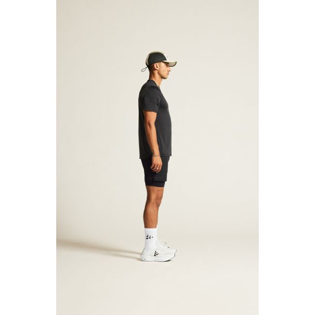 Tricou alergare Craft ADV Essence SS Tee 2 - gri | poliester reciclat