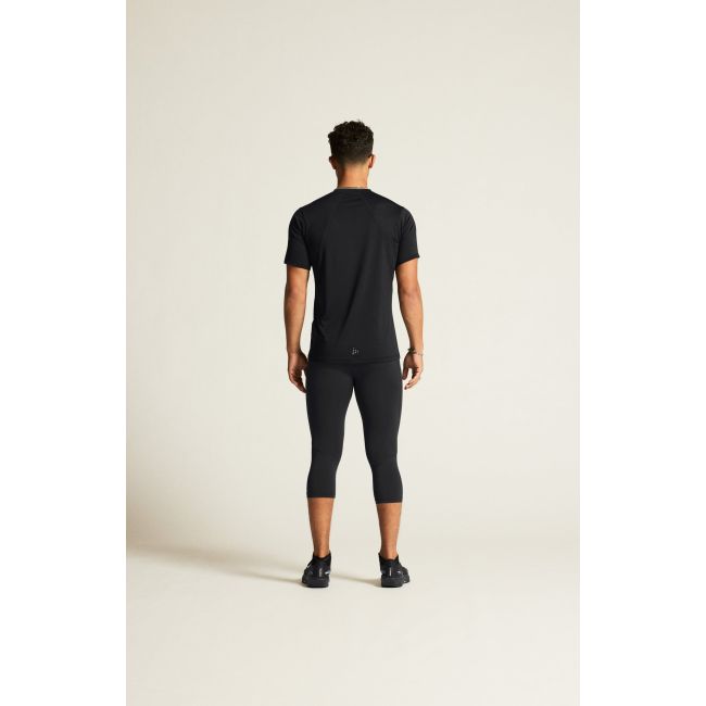 Tricou alergare Craft ADV Essence SS Tee 2 - negru | poliester reciclat
