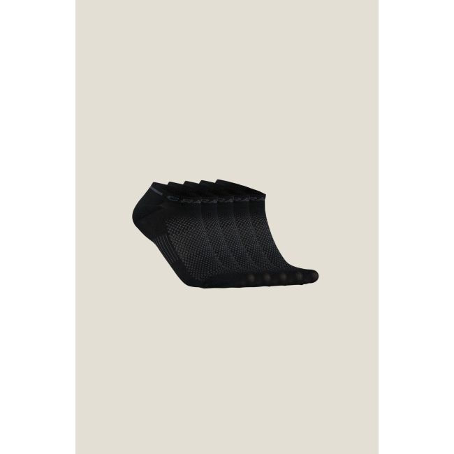 Sosete antrenament Craft Active Shaftless 5-Pack - negru | transport umezeală