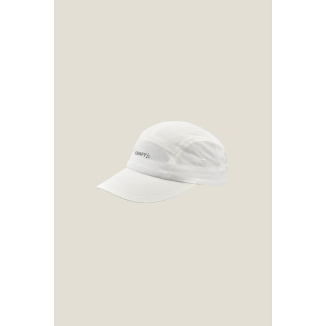 Șapcă alergare Craft Hypervent Run Cap - albă | ușoară, ventilată