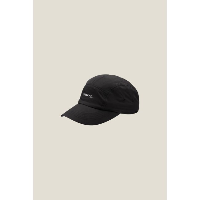 Șapcă alergare Craft Hypervent Run Cap - neagră | ușoară, ventilată
