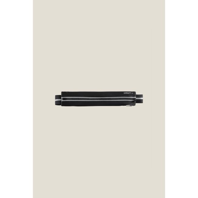 Centură alergare Craft Media Belt - neagră | waterproof, buzunar telefon