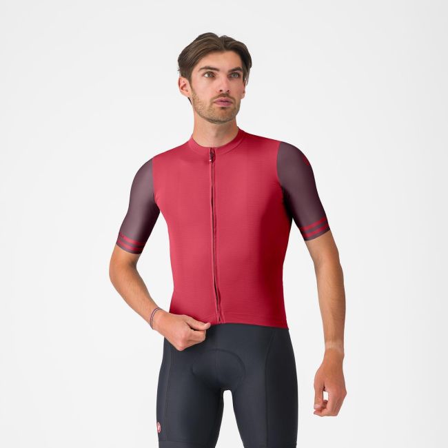 Tricou cu maneca scurta Castelli Prologo Lite 2, pentru barbati, rosu/bordo