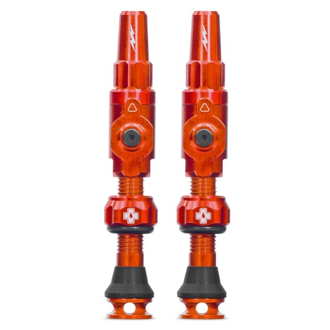 Valve tubeless Muc-Off Tubeless Valves Big Bore Lite (Medium) Orange