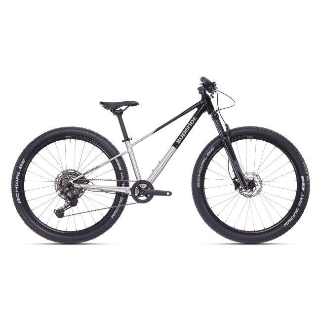 Bicicleta Superior TEAM 27.3 27.5 Gloss Brushed Alu/Rainbow Black 15.5 - (S)